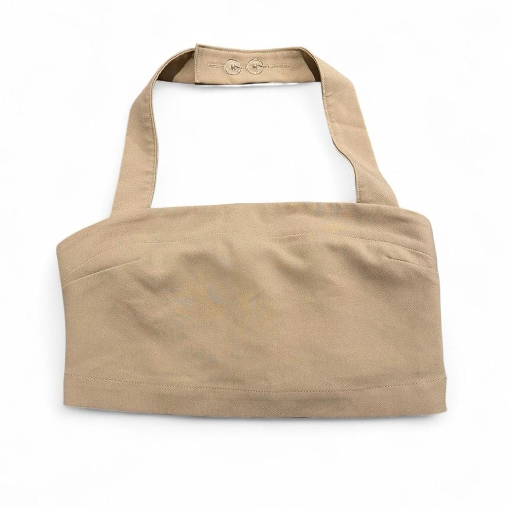 Abercrombie & Fitch Beige Halter Top